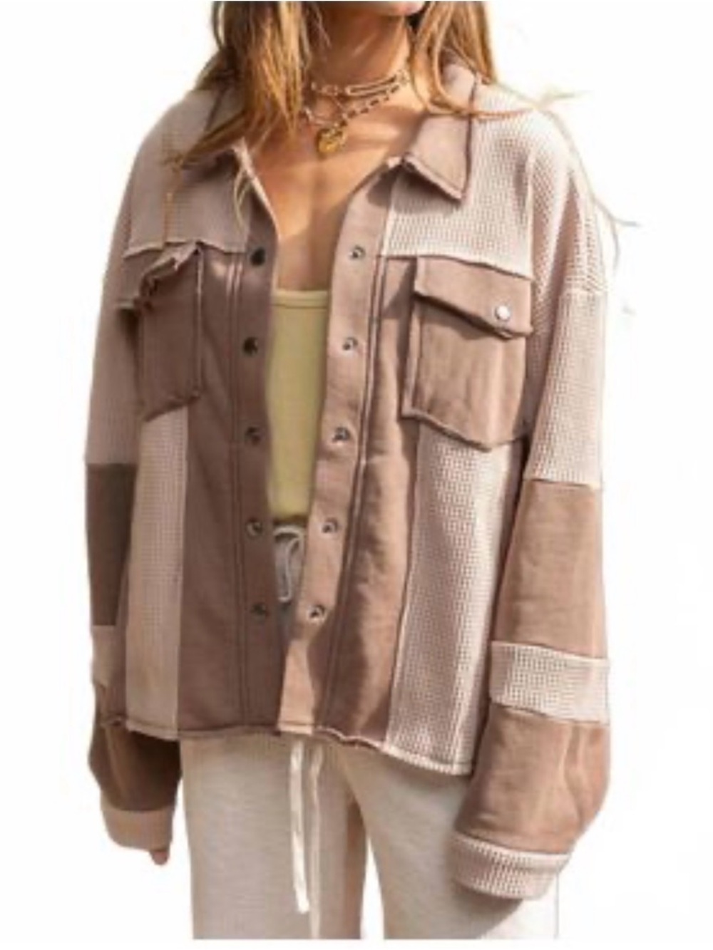 POL French Terry Jacket Espresso